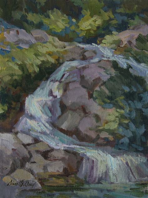 Mountain Waterfall Painting By Diane Mcclary Fine Art America