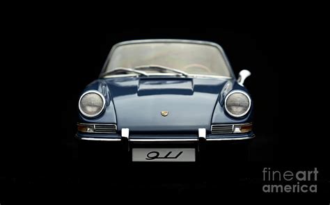 Classic Porsche 911 Model Front View By Simonbradfield