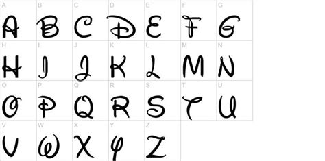 Free Downloadable Disney Style Font I Love It Disney Letters