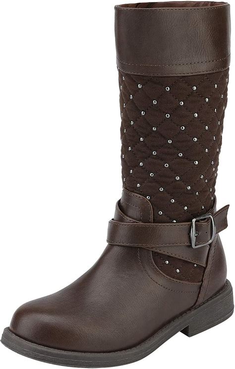 Dream Pairs Girls Knee High Fashion Riding Boots Boots