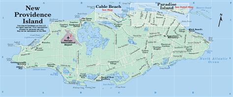 Map Of New Providence Island From Bahamas On Line