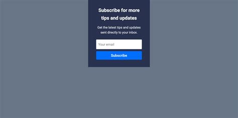 Free Email Newsletter Sign Up Form Template Convertflow