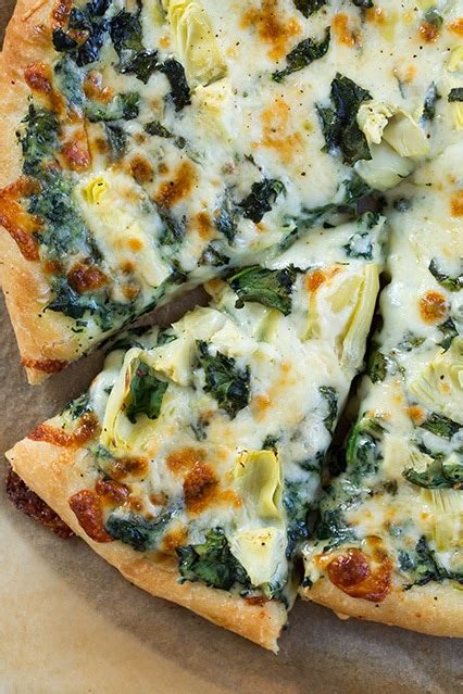 Easy Healthy Pizza Recipe Artichoke Spinach And Lemon Pizza With