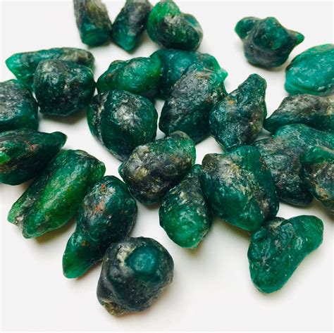Xs Raw Emerald Crystal 1 Rough Emerald Stone Colombian Etsy