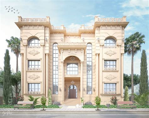 Architectural design and interior design. Classic villa | Facade architecture, Classic architecture ...