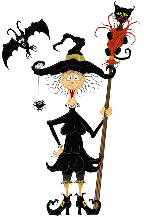 Halloween Witchcraft Clip Art Halloween Creepy Witch Png Clipart Png