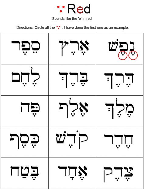 Printable Beginner Hebrew Alphabet