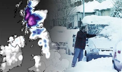 Uk Snow Forecast Snow Chart Turns Purple As Britain Braces For 29 Inch