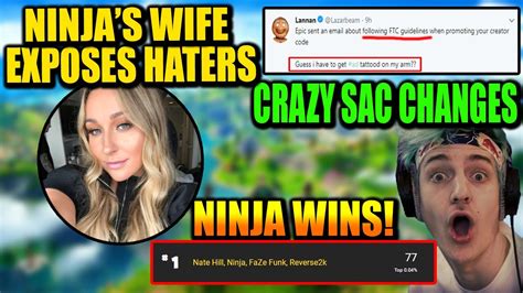 Ninjas Wife Drama New Support A Creator Changes Ninja Pops Off In