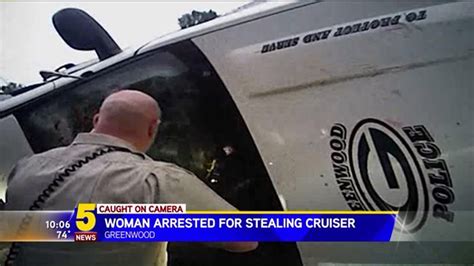 Video Greenwood Woman Accused Of Stealing And Crashing Police Vehicle