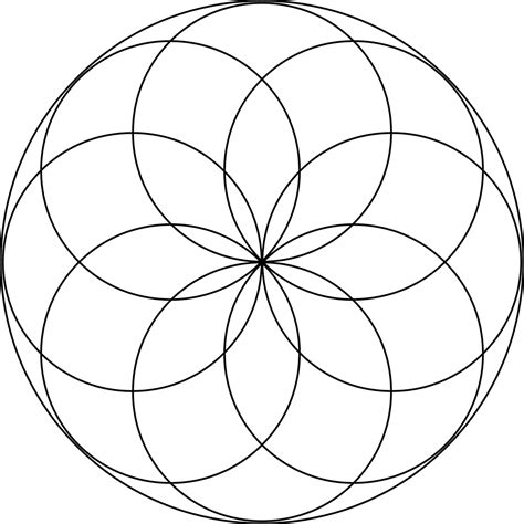 Circular Rosette With 8 Petals Clipart Etc