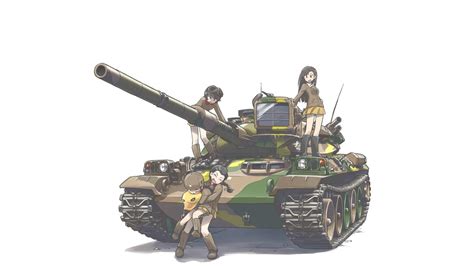 Wallpaper Girls Und Panzer Anime Girls Tank 1920x1080