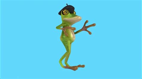 Frog French 3d Cartoon Green Rumba Dance Frog Dancing Funny Dancing Frog Youtube