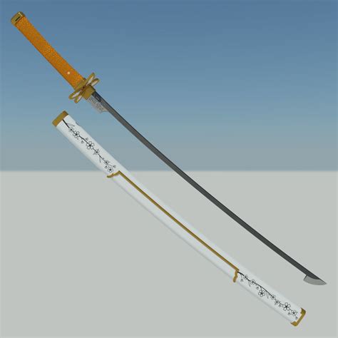 Kocho Shinobu Sword Katana Demon 3d Printable Model 3
