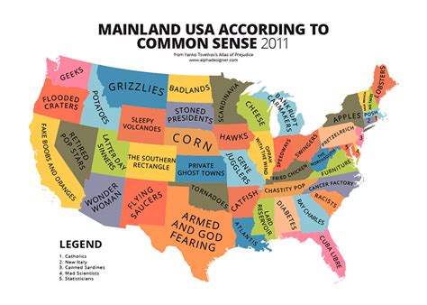 American Stereotypes Map