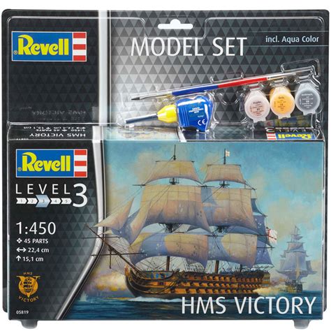 Hms victory, maquette de bateau revell à l'échelle 1/450, référence 65819. Maquette de bateau HMS Victory Revell : King Jouet ...