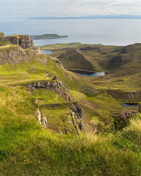 Scenic View Of Rock Formations In Quiraing Isle Of Skye Scotland