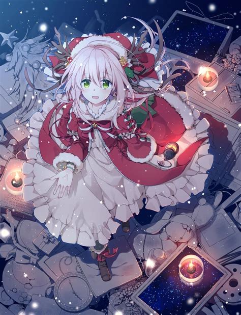 Nekopara catgirl christmas anime, christmas, holidays, chibi png. Kawaii Christmas Anime Girl Chibi