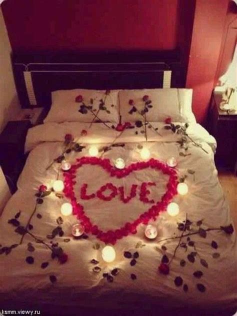 Surprise Romantic Bedroom Valentines Day Room Decoration Ideas