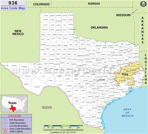 936 Area Code Map Where Is 936 Area Code In Texas