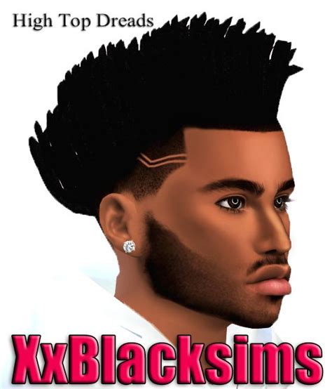 Dreads High Top Fade Sims Hair Dreads Sims 4 Afro Hair Male