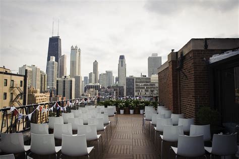 Chicago Rooftop Wedding Ceremony At The Public Hotel Planning By