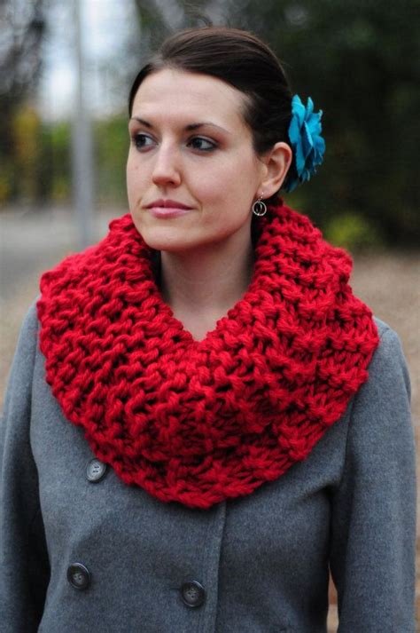 Outlander Cowl Hand Knit Cowl Red Cowl Snood Scarf Gift Etsy Canada Hand Knit Cowl Snood