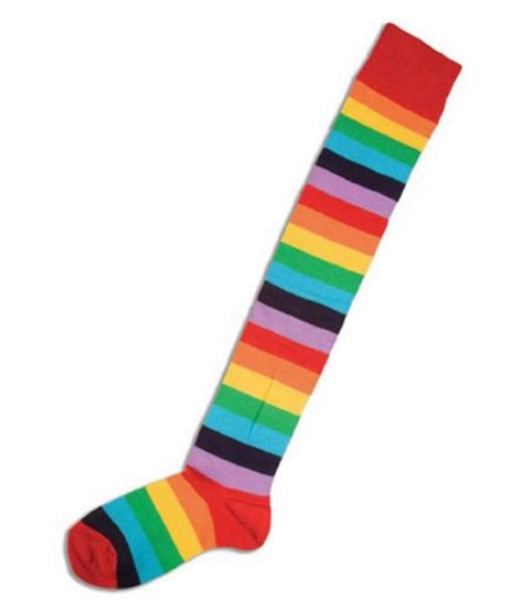Women OVER KNEE SOCKS Rainbow Striped High Thigh Long Stripey Stocking Socks Buy Online At Low