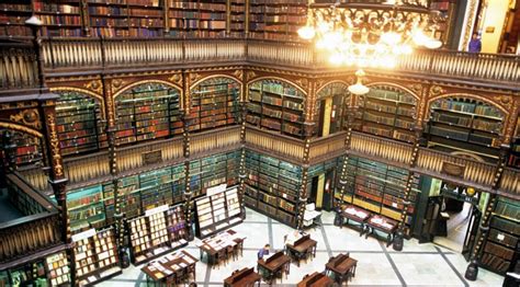 The Royal Portuguese Reading Room In Rio De Janeiro Old Library