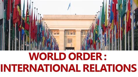 International Relations For Upsc Cse World Order Youtube