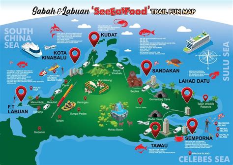 Seeeatfood Trail Fun Map Launched To Promote Venues In Sabah Labuan