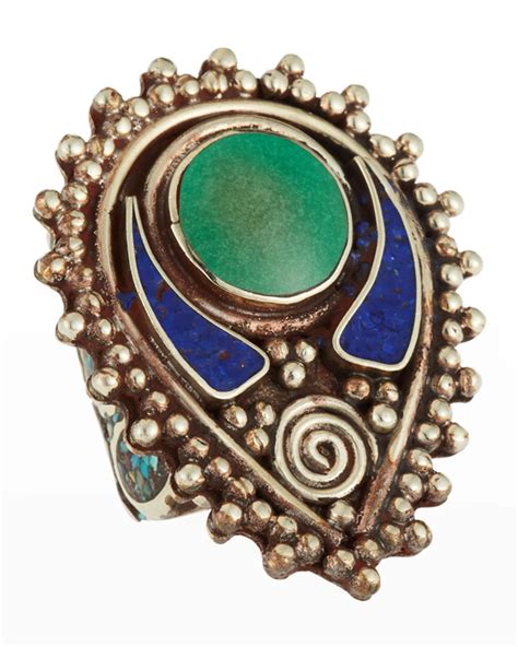 Buy Devon Leigh Lapis And Turquoise Ring At 30 Off Editorialist