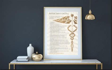 The Declaration Of Geneva Physicians Oath Personalized Etsy