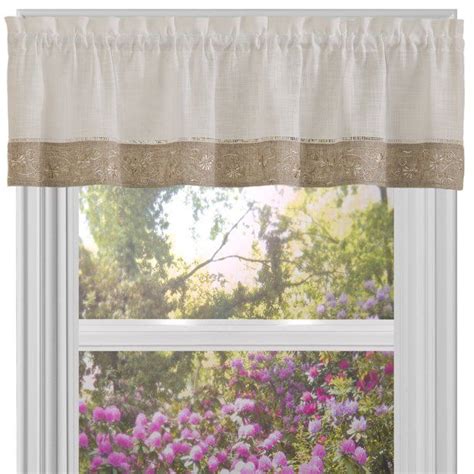 Oakwood Linen Style Kitchen Window Curtain 14 X 58 Valance Kitchen