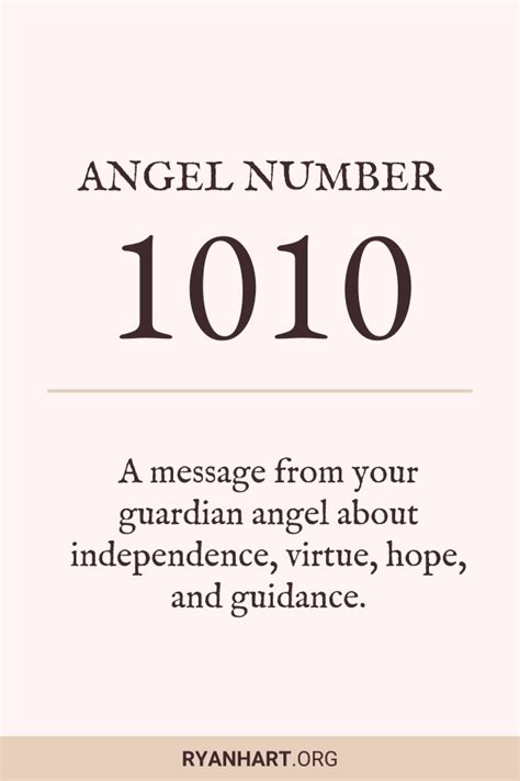 1010 angel number and why it could be prominent in your life and what to do about it. Angel Number 1010 Meaning & Spiritual Symbolism | Ryan Hart