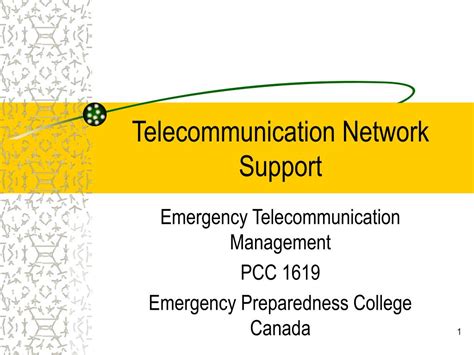 Ppt Telecommunication Network Support Powerpoint Presentation Free