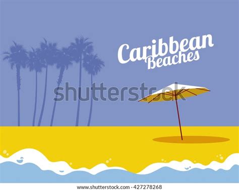 Caribbean Beaches Stock Vector (Royalty Free) 427278268 | Shutterstock