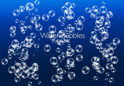 20 Water Bubbles Ps Brushes Abrvol4 Nature Photoshop Brushes