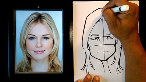 How To Draw Woman Caricature Head Shapes Youtube