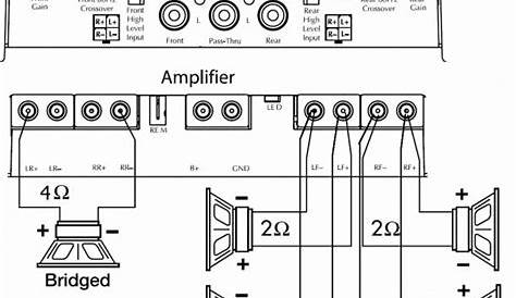 Wiring 3 Speakers To A 2 Channel Amp Diagram in 2021 | Car amplifier