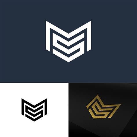 Letter Ms Monogram Logo Design Letter Mark Logo Logo Design Set
