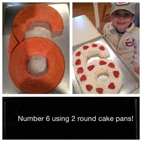 These number stencils are available in two sizes in this article. Number 6 birthday cake using 2 round cake pans. | Candice ...