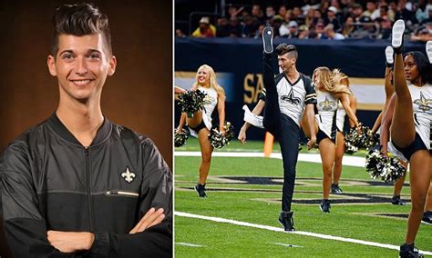 New Orleans Saints First Male Cheerleader Dances On The Field