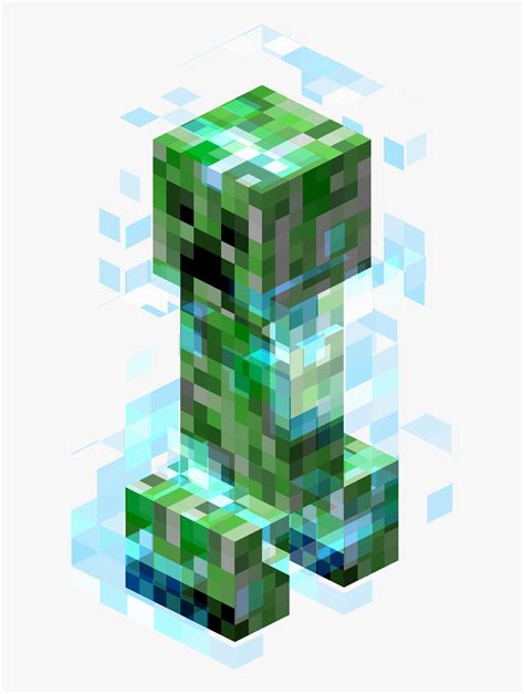 Normal Creeper Minecraft Charged Creeper Hd Png Download Kindpng