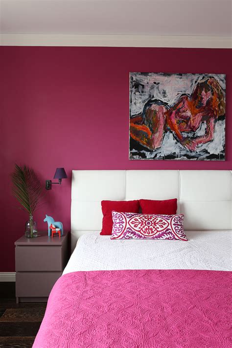 Hot Pink In The Bedroom Interiors By Color