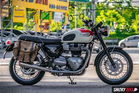 มอเตอร์ไซค์มือสอง สด ผ่อนtriumph Bonneville T100 ปี2018 สีหายาก วิ