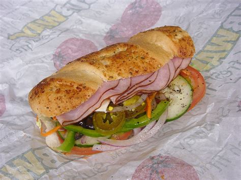 Filesubway 6 Inch Ham Submarine Sandwich Wikimedia Commons