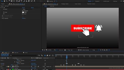 Youtube Subscribe Button And Bell Icon After Effects Templates