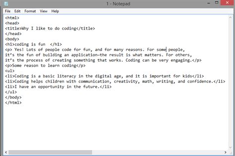 Html Coding For Kids Chapter 1 Basic Concept