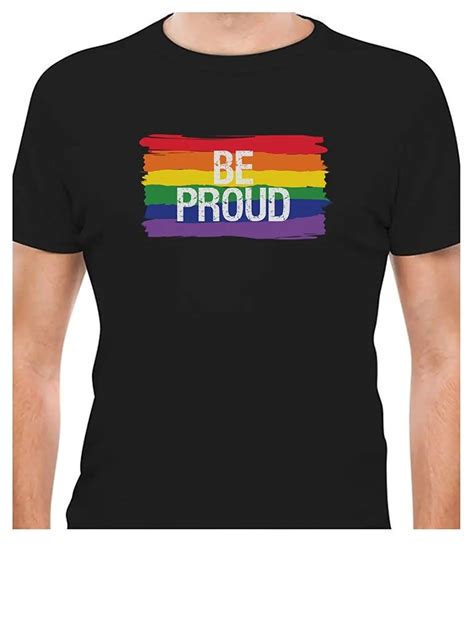 Teestars Proud Pride Parade Gay Rainbow Flag T Shirt In T Shirts From